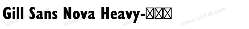 Gill Sans Nova Heavy字体转换